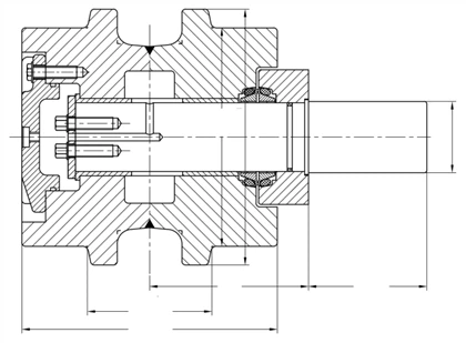 EC460 TOP ROLLER